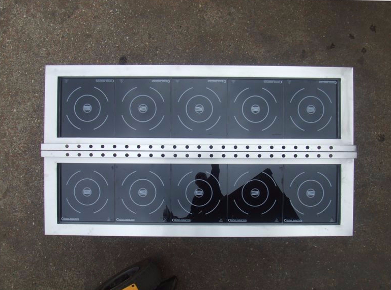 10 ring induction hob table
