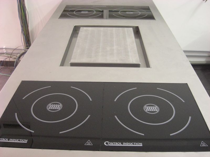 plancha and four induction hobs 800x600