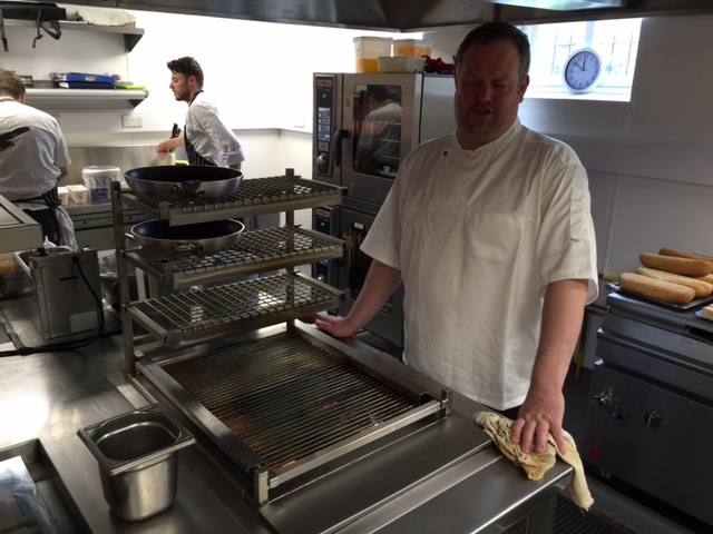 Matt Tompkinson with his new induction stove