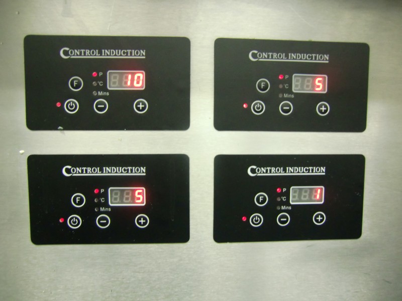 four zone induction hob control panel 800x600